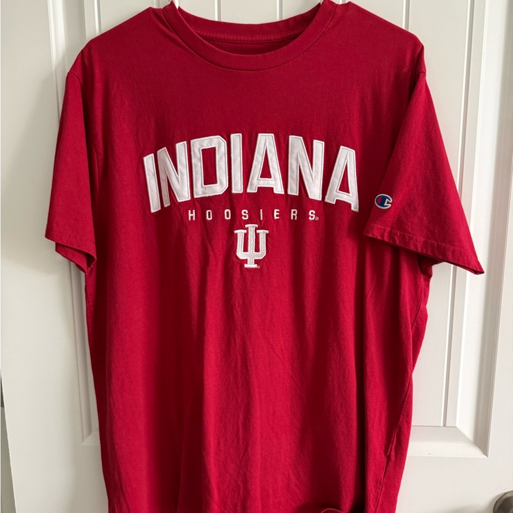 Champion Red Indiana Hoosiers Short Sleeve Tee